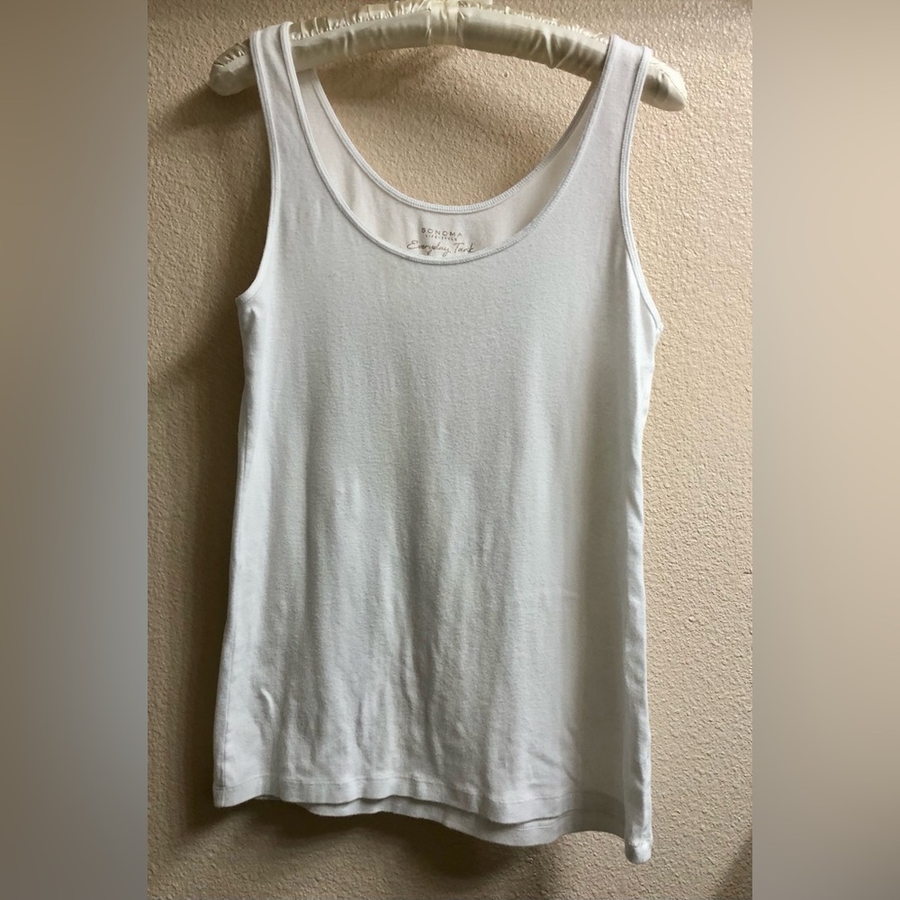 Classic White Scoop Tank Top — Essential Layering Piece